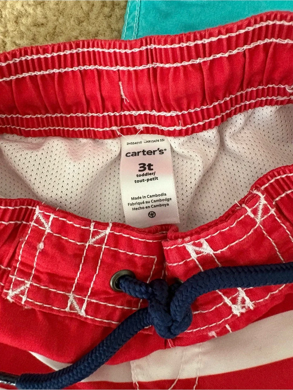 3T Old Navy & Carter’s Brand Swim Bundle - 3 boys suits and 2 rash guards